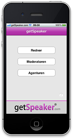 Moderatoren iPhone-App getSpeaker