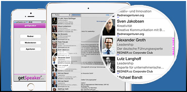 getSpeaker Referenten buchen iPhone und iPad App